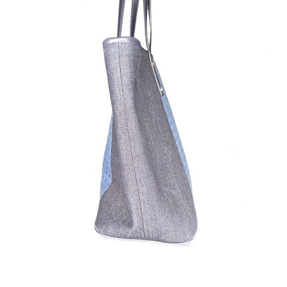 Michael Kors Carter Signature Denim XL Open Tote, Created for Macy's - Picture 3 of 11